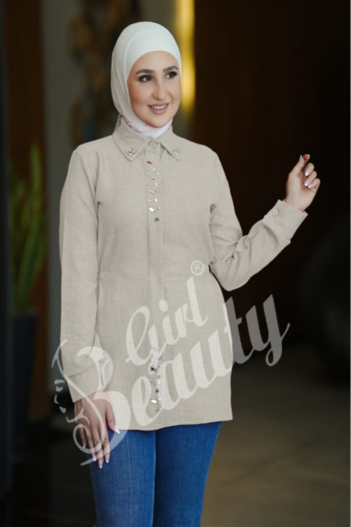 بلوزة قماش أجنبي