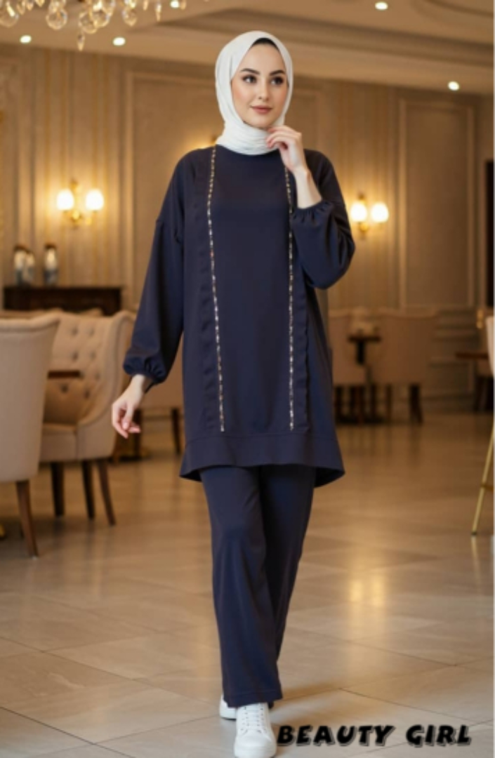 طقم قطعتين القماش ميلانج